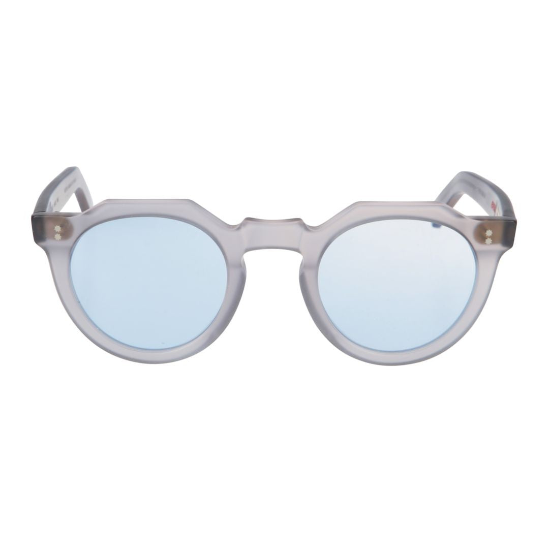 Kador Epiko Rounded Translucent Sunglasses With Soft Blue Lenses
