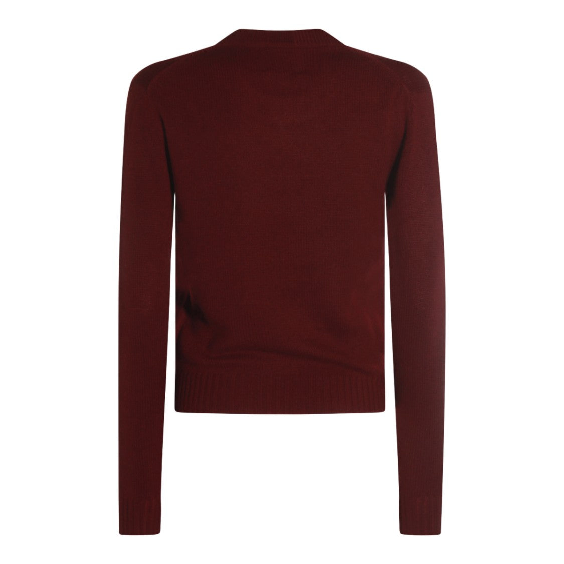 Allude Bordeaux Hue Fine Knit Sweater