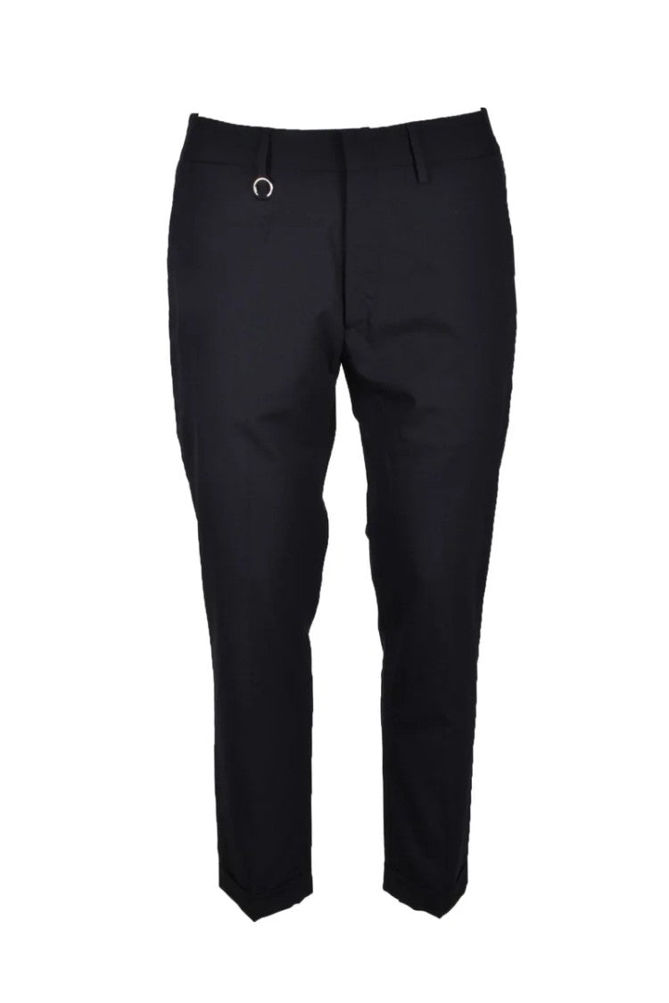 Golden Craft 1957 Tailored Black Trousers With Metallic Accent