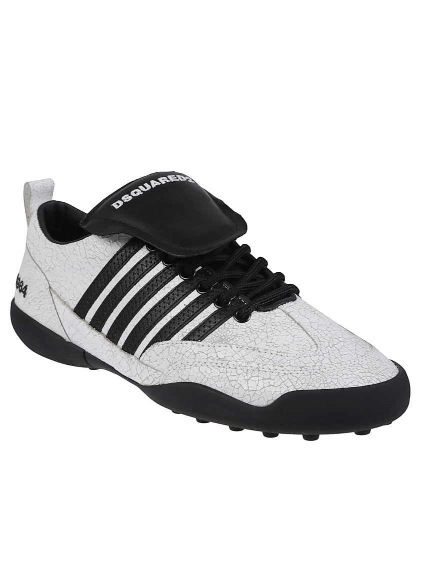 Dsquared2 Soccer Lace-Up Calf Leather Sneakers
