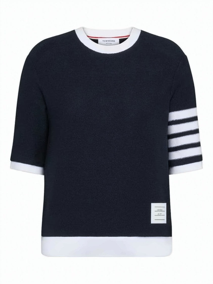 Thom Browne Textured Cotton Piqué Top