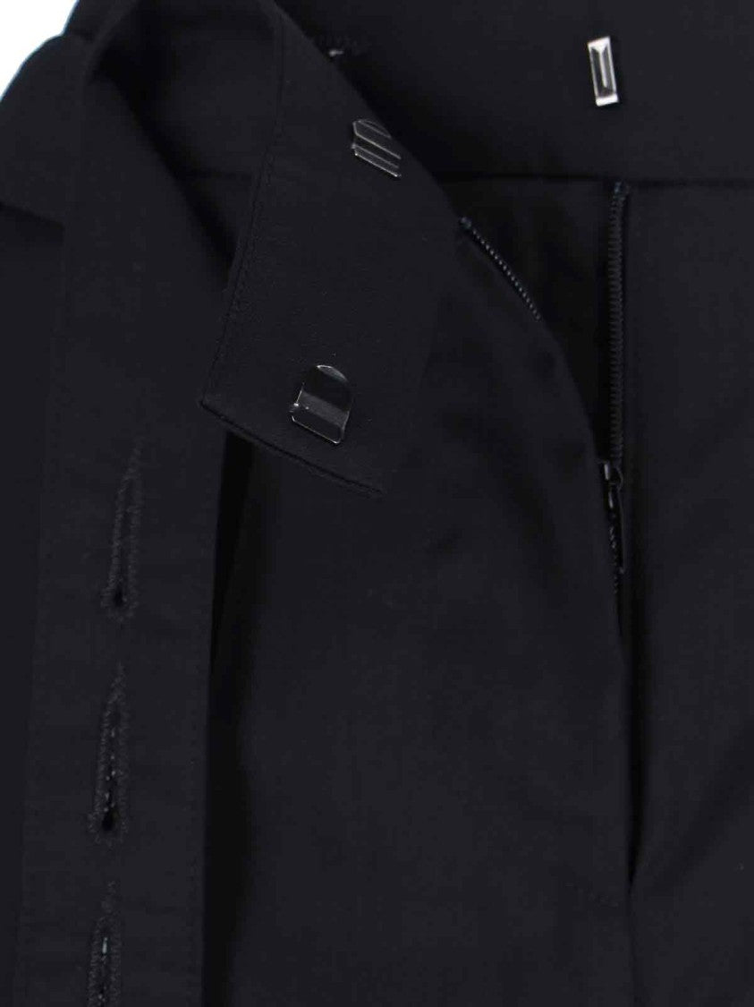 Eudon Choi Tailored Black Trousers With Straight-Leg Cut