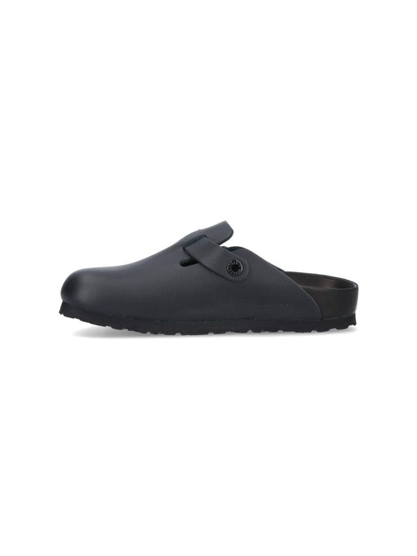Birkenstock 'Boston' Mules – Black