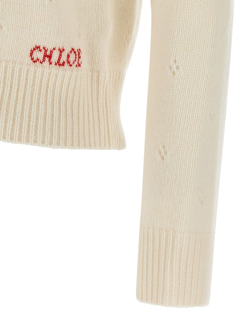 Chloé Jacquard Logo Sweater
