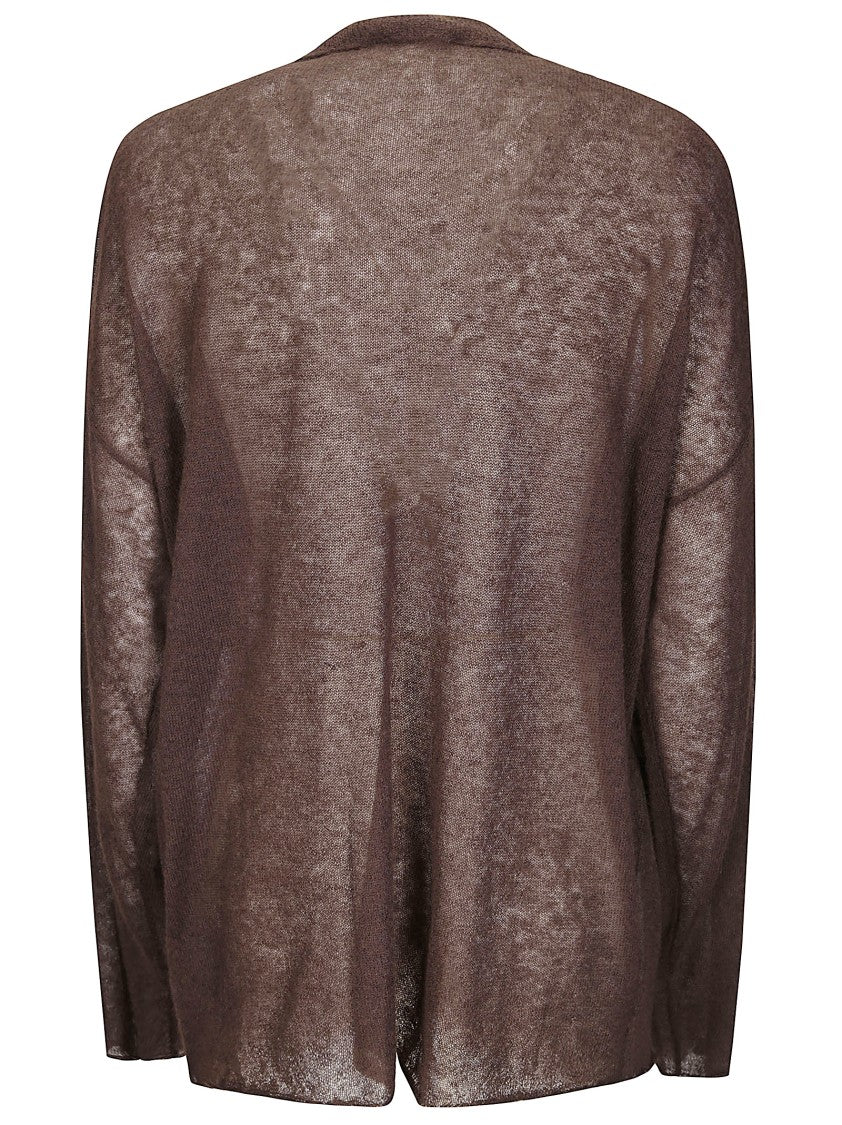 Haikure Fine Knit Long-Sleeve Crewneck Sweater