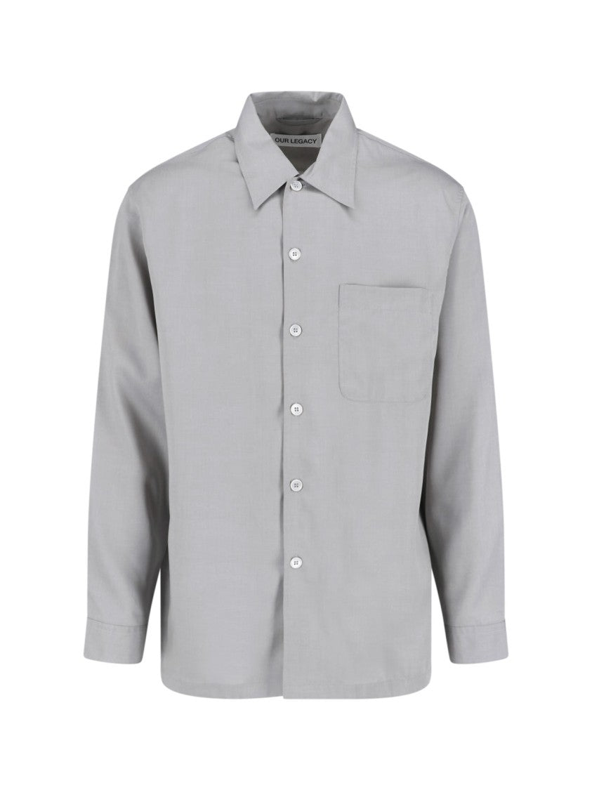 Our Legacy Light Grey Every Classic Collar Shirt