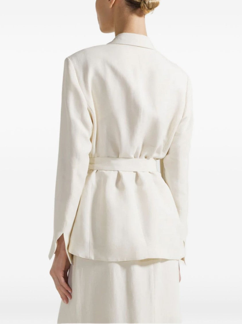 Seventy Sash-Tie Waist Notched Lapels Jacket