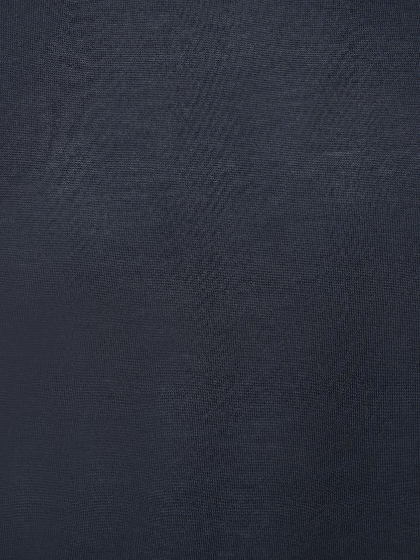 Dell'oglio Blue High Neck Cashmere Knitwear Sweater