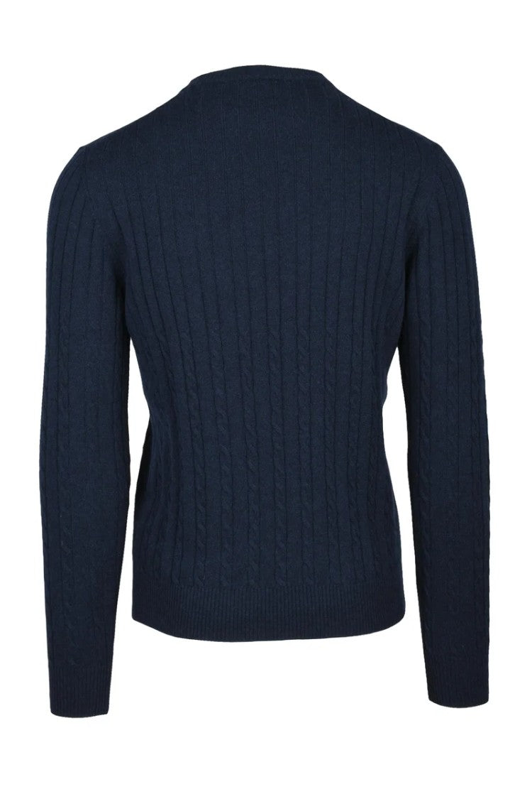 Luigi Borrelli Napoli Cable Knit Pullover Sweater