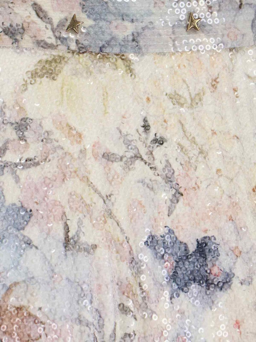 Golden Goose Floral Pleated Maxi Skirt – Multicolor