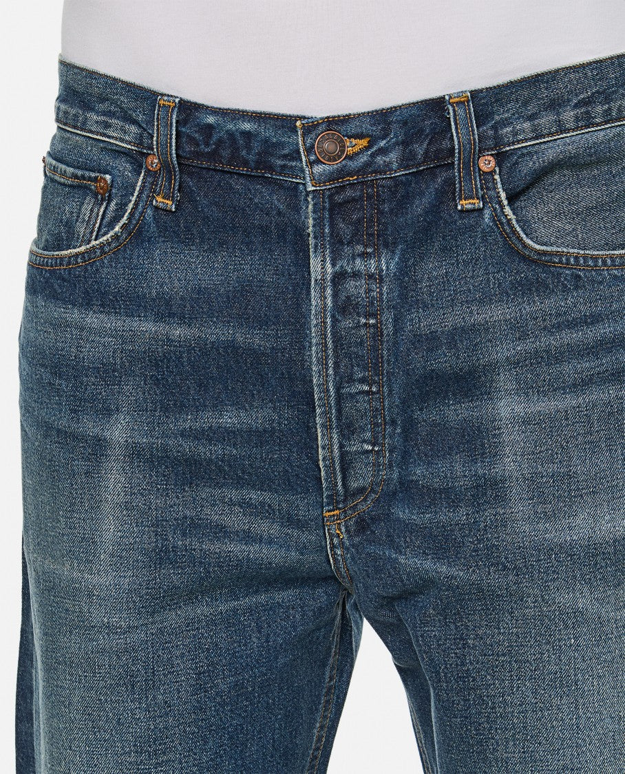 Agolde Faded Blue Straight-Leg 90'S Jeans