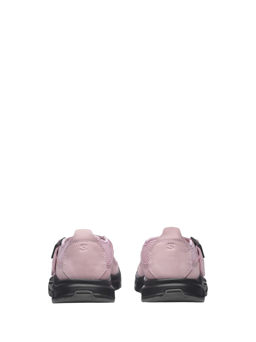 Salomon Pink Breathable Mesh Fabric Sneakers