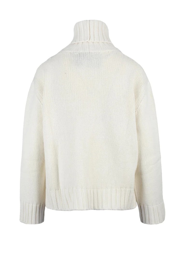 Fabiana Filippi High Neck Sweater - White