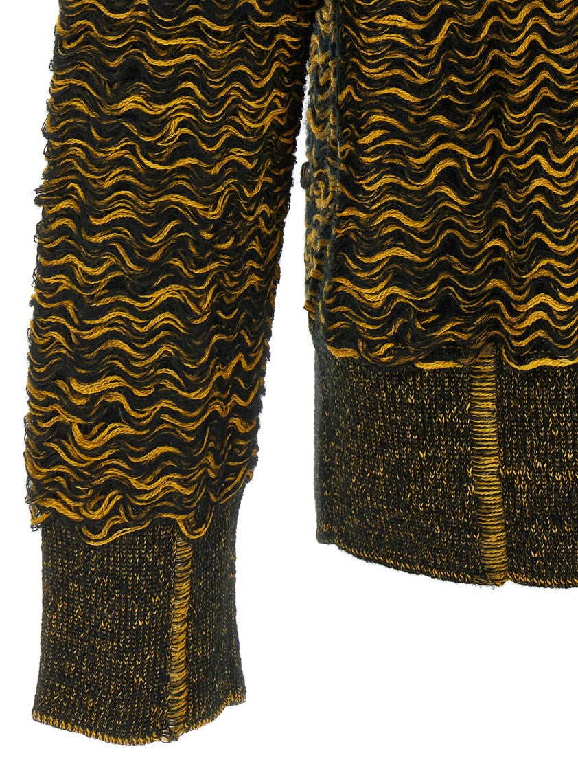 Mm6 By Maison Margiela Corrugated Texture Sweater