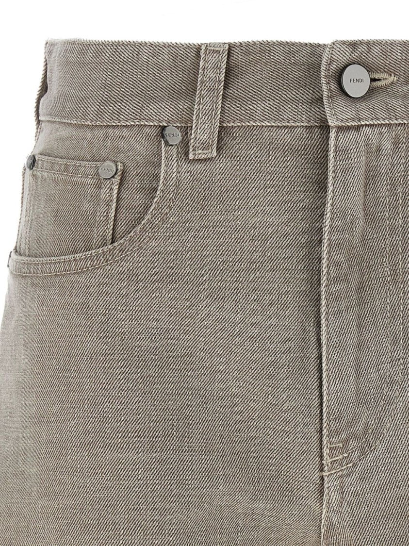 Fendi Tailored Brown Bermuda Shorts