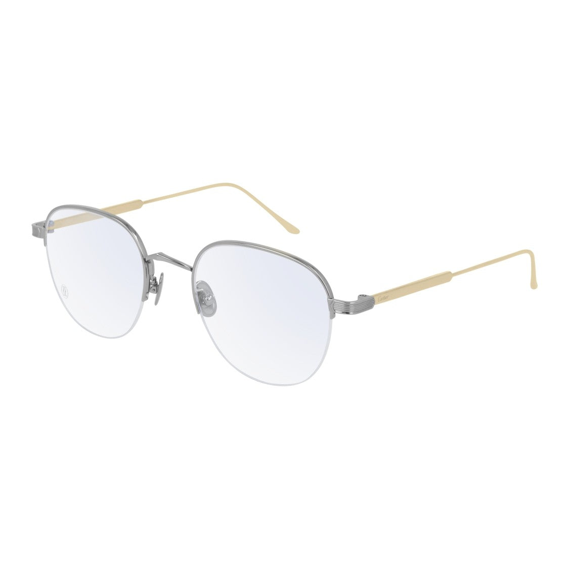 Cartier Ct0164o Rounded Square Titanium Eyeglasses