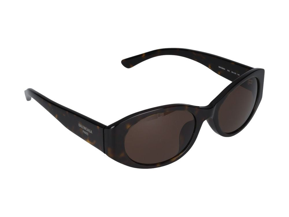 Balenciaga Havana Oversized Cat-Eye Sunglasses