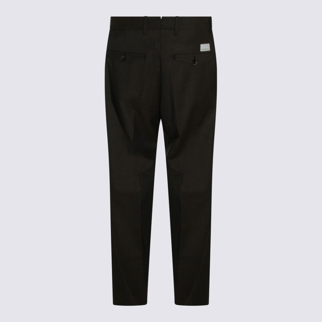 Nine In The Morning Tailored Black Trousers With Clean Front And Button Closure