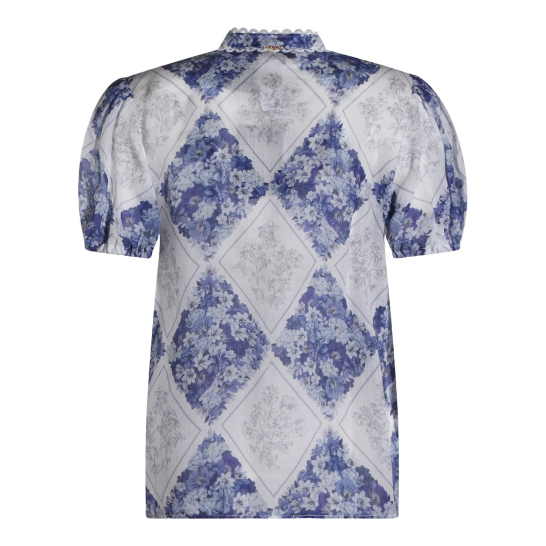 Twin-Set Fitted White Short-Sleeved Top