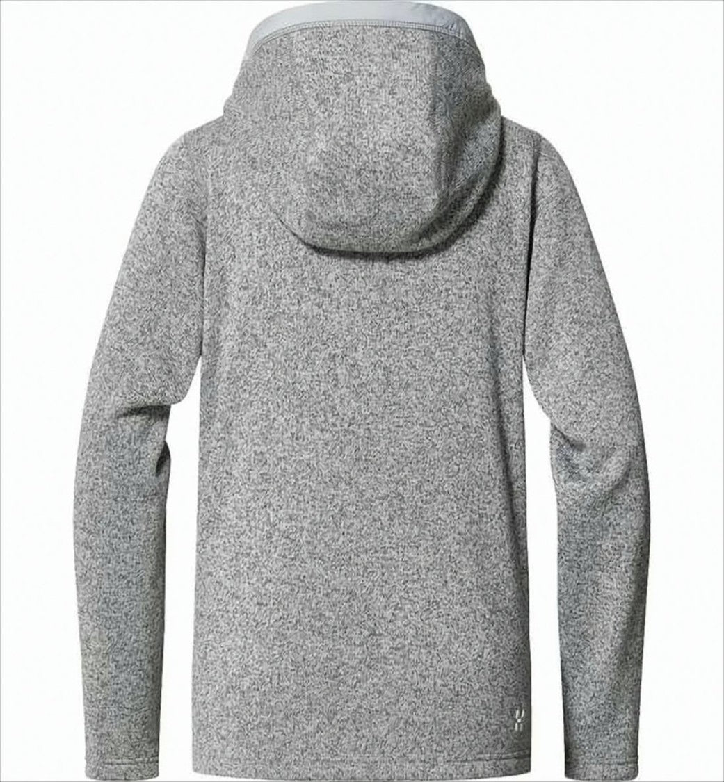 Haglöfs Heathered Grey Activewear Jacket With Attached Hood