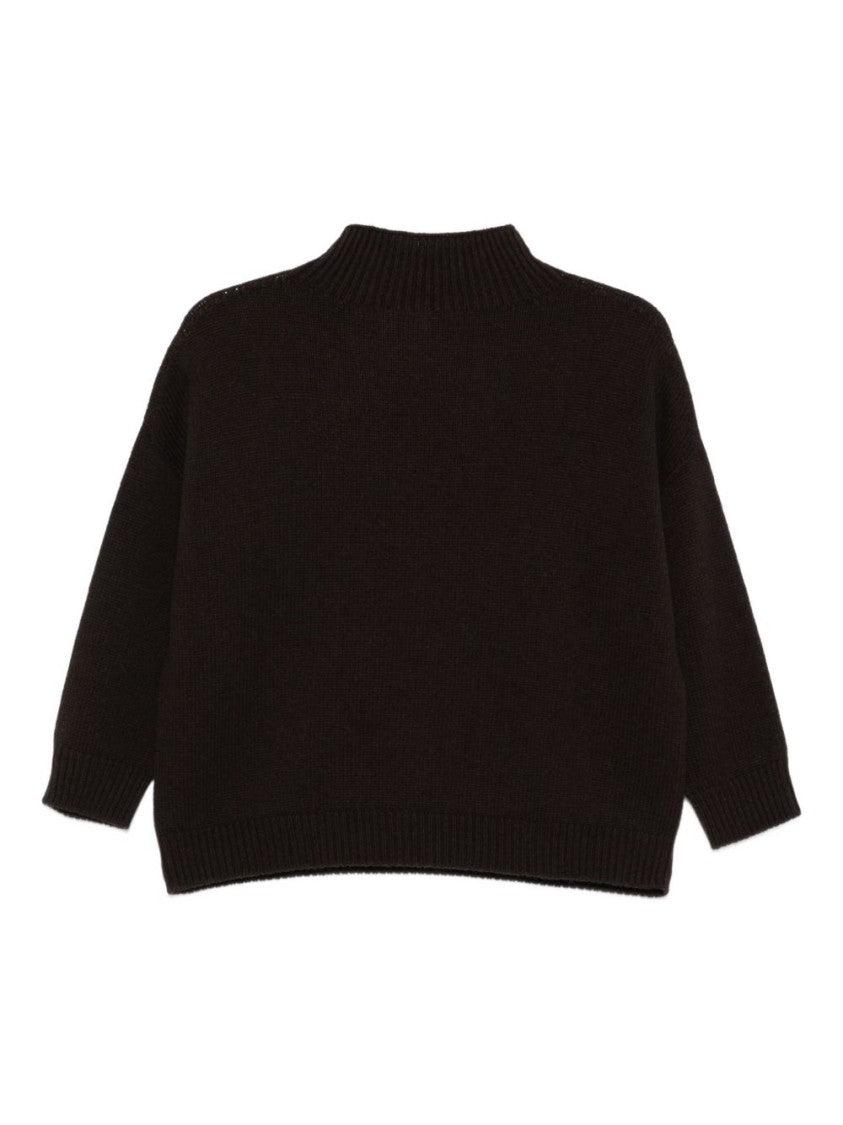 Vanisé Ribbed High Neck Sweater