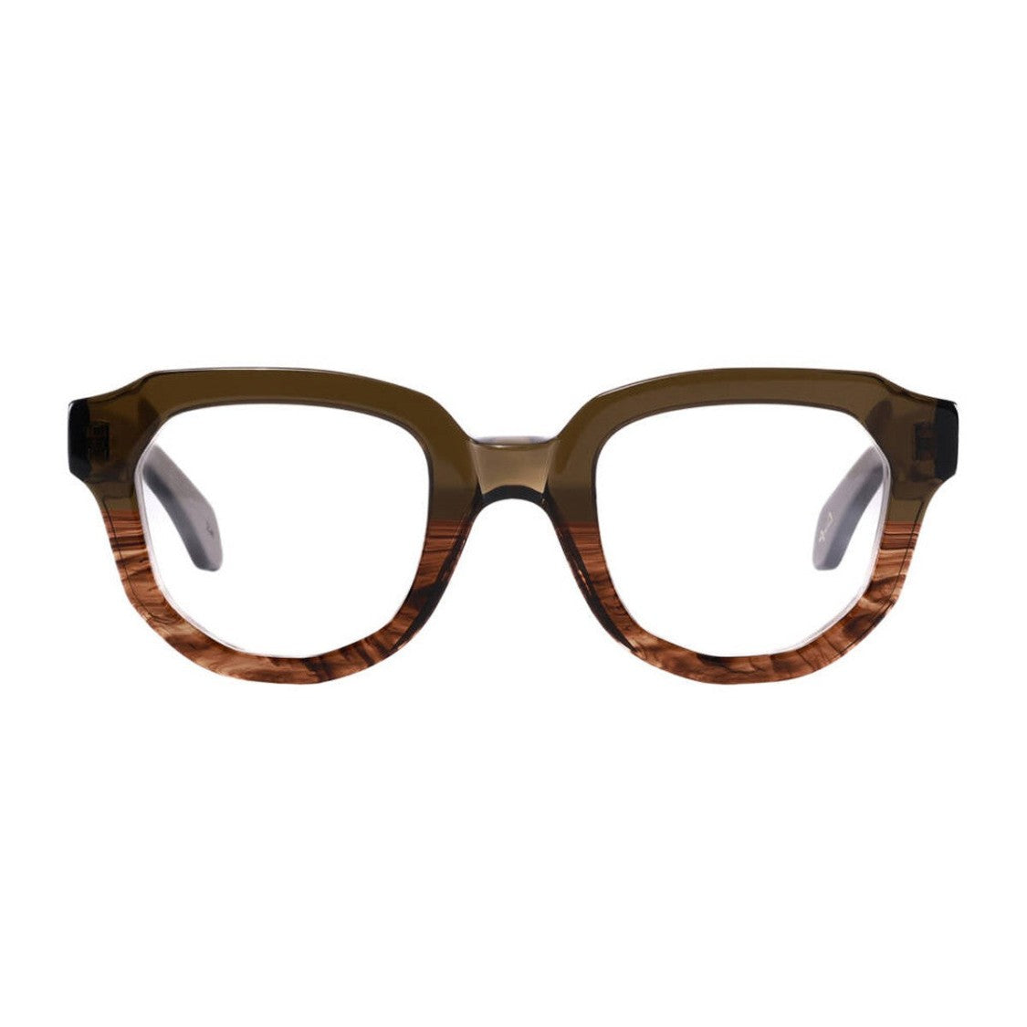 Toffoli Costantino Brown T115 Acetate Square Sunglasses