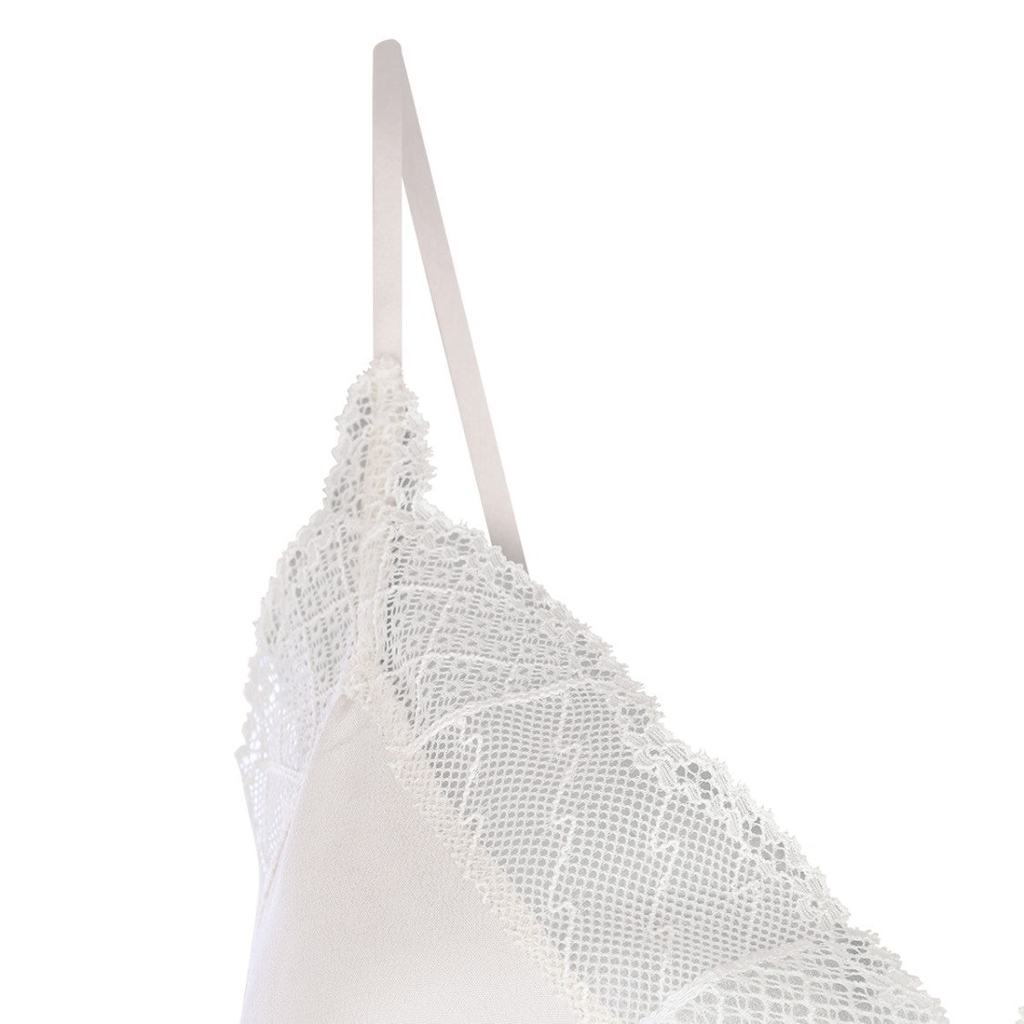 Zadig & Voltaire Silk Top With Intricate Lace And V-Neckline