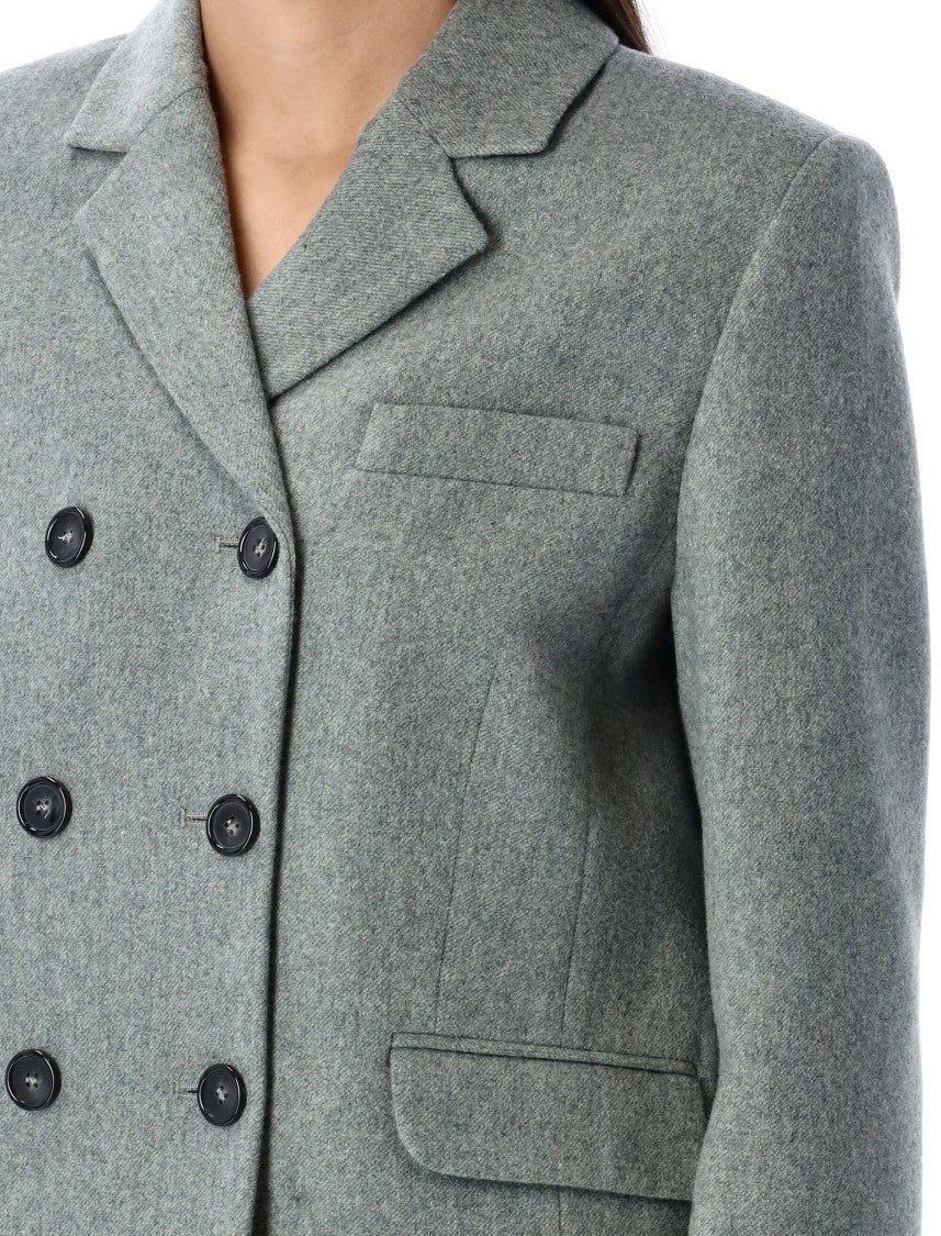 The Garment Tailored Double-Breasted Wool Blend Jacket
