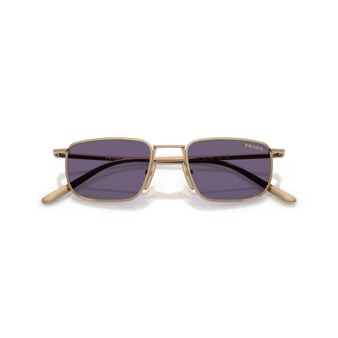 Prada 0Pr D52s Rectangular Metal Sunglasses