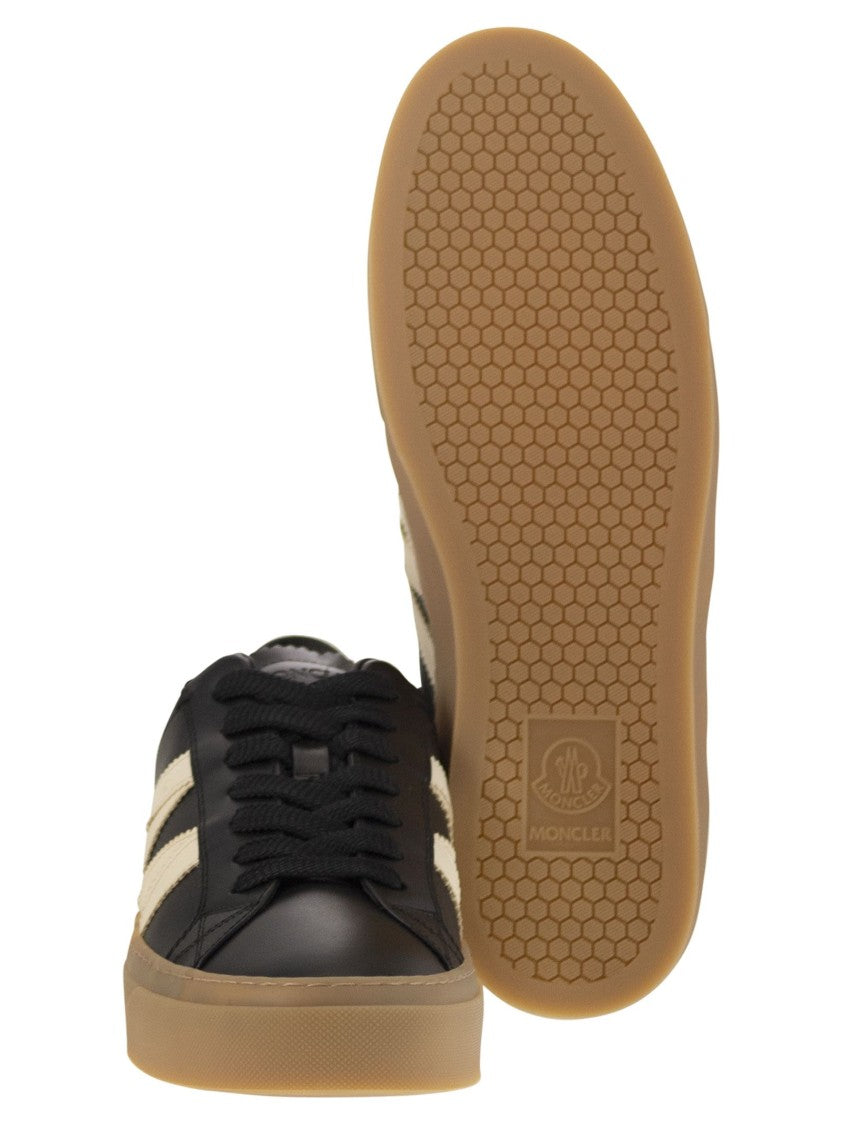 Moncler Monaco2 - Leather And Nubuck Sneakers.