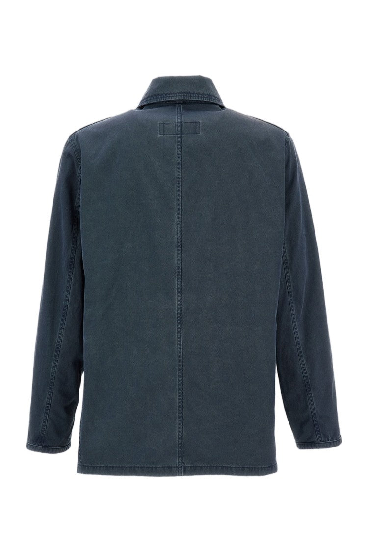 Fay Iconic 4 Ganci Resinated Cotton Twill Jacket