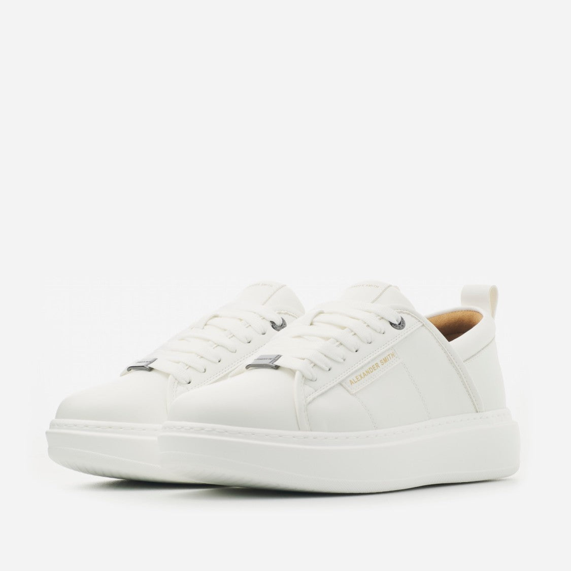 Alexander Smith Ecowembley Sneakers In White Vegan Leather