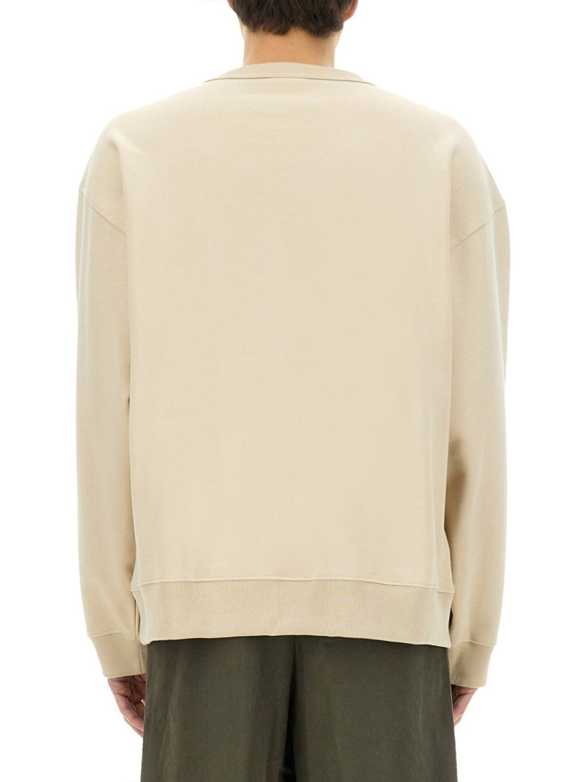 Dries Van Noten Printed Cotton Sweatshirt With Classic Crew Neckline