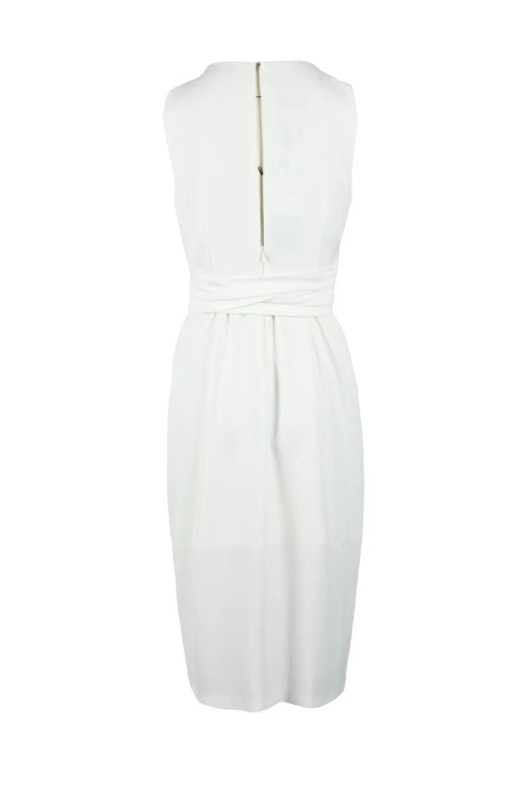 Access Fashion Sleeveless Midi Dress With Wrap Bodice