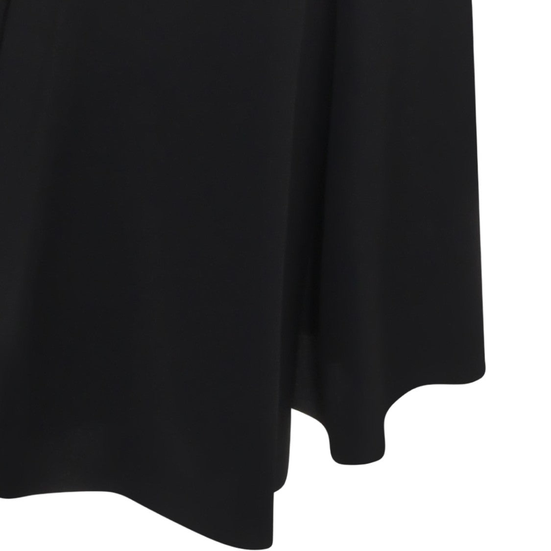 Rick Owens High-Waisted Asymmetrical Black Midi Skirt