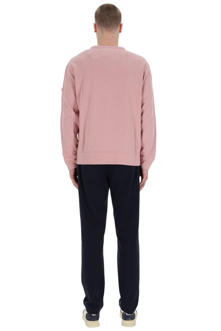 C.P. Company Malfilè Cotton Crewneck Sweatshirt