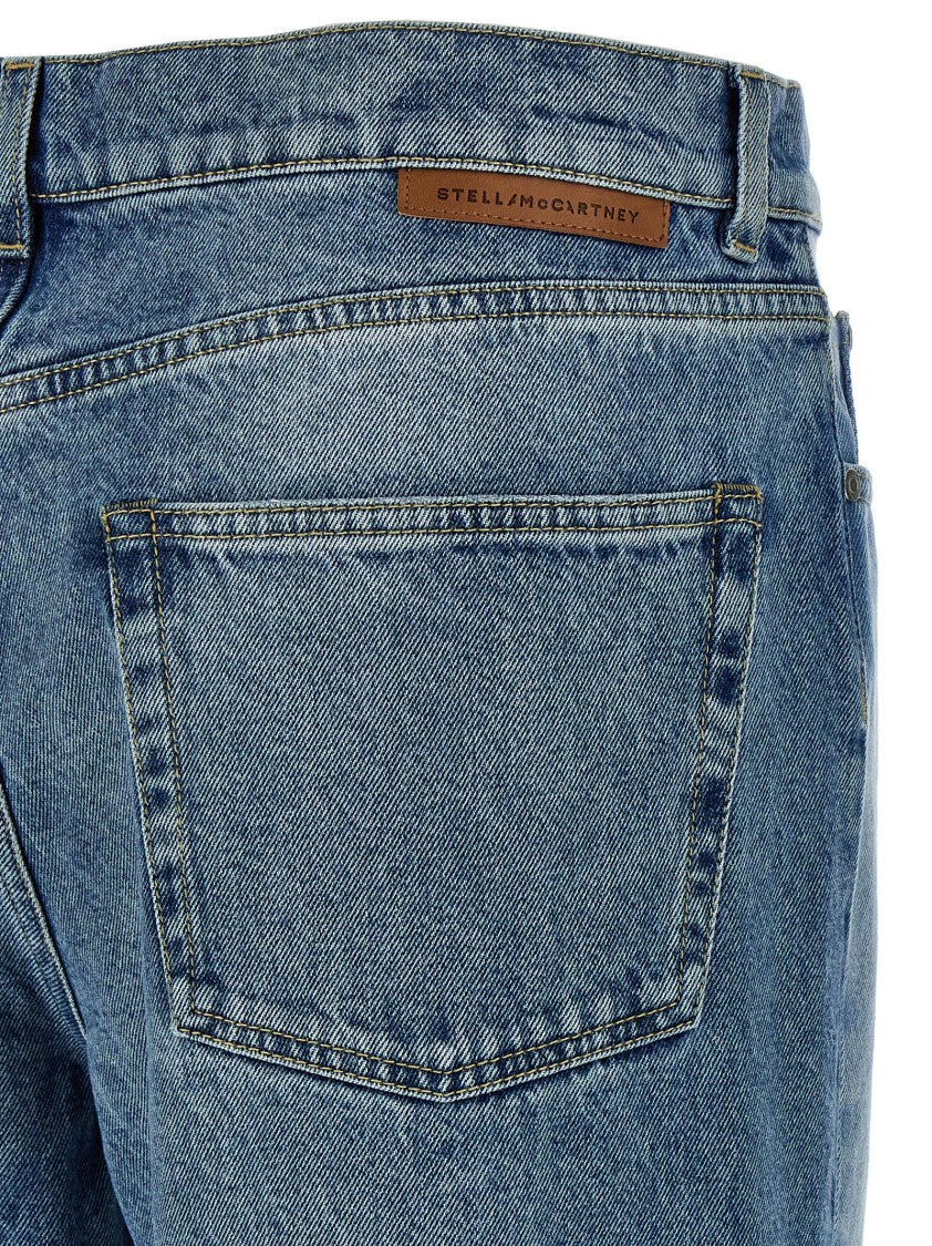 Stella Mccartney Two-Tone High-Waisted Denim Jeans