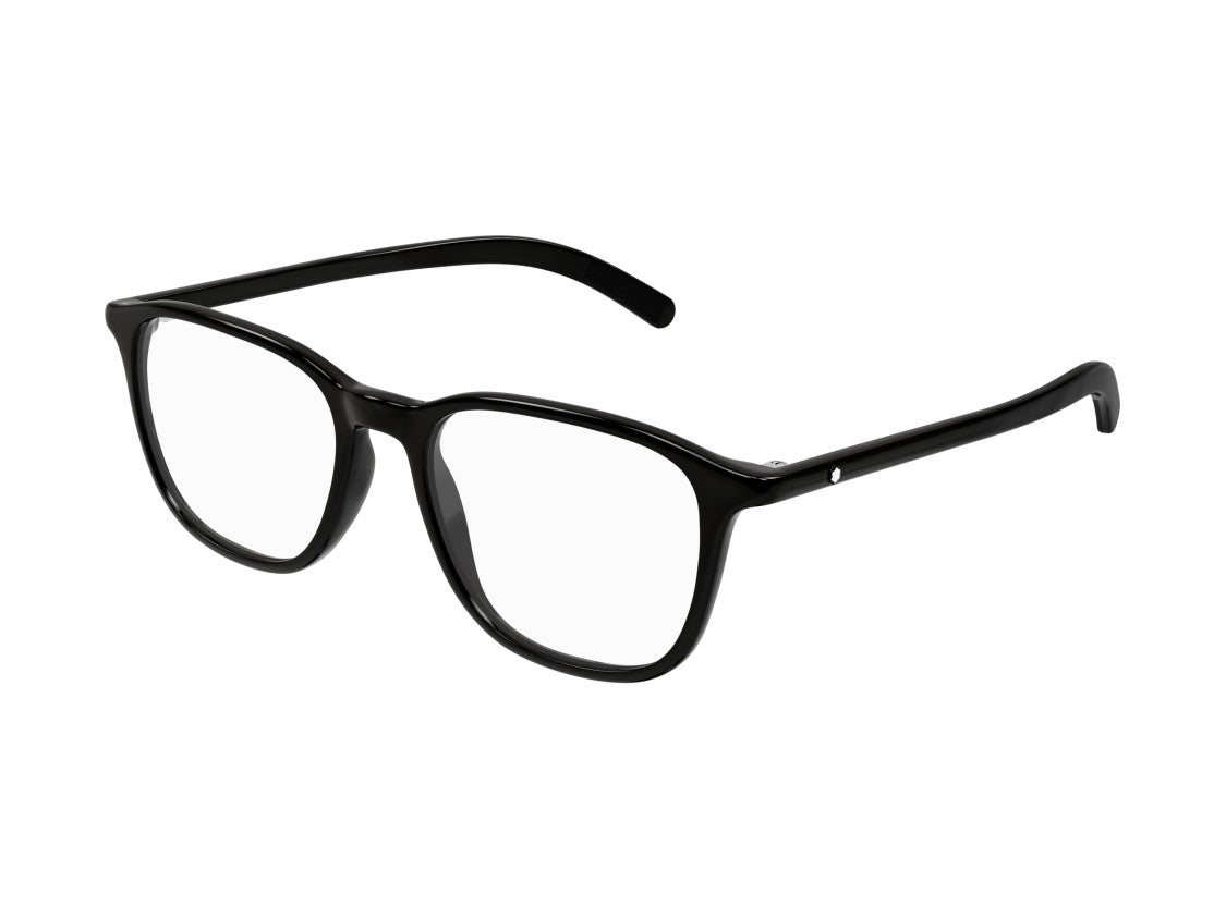 Montblanc Mb0386o Black Rounded Square Acetate Sunglasses