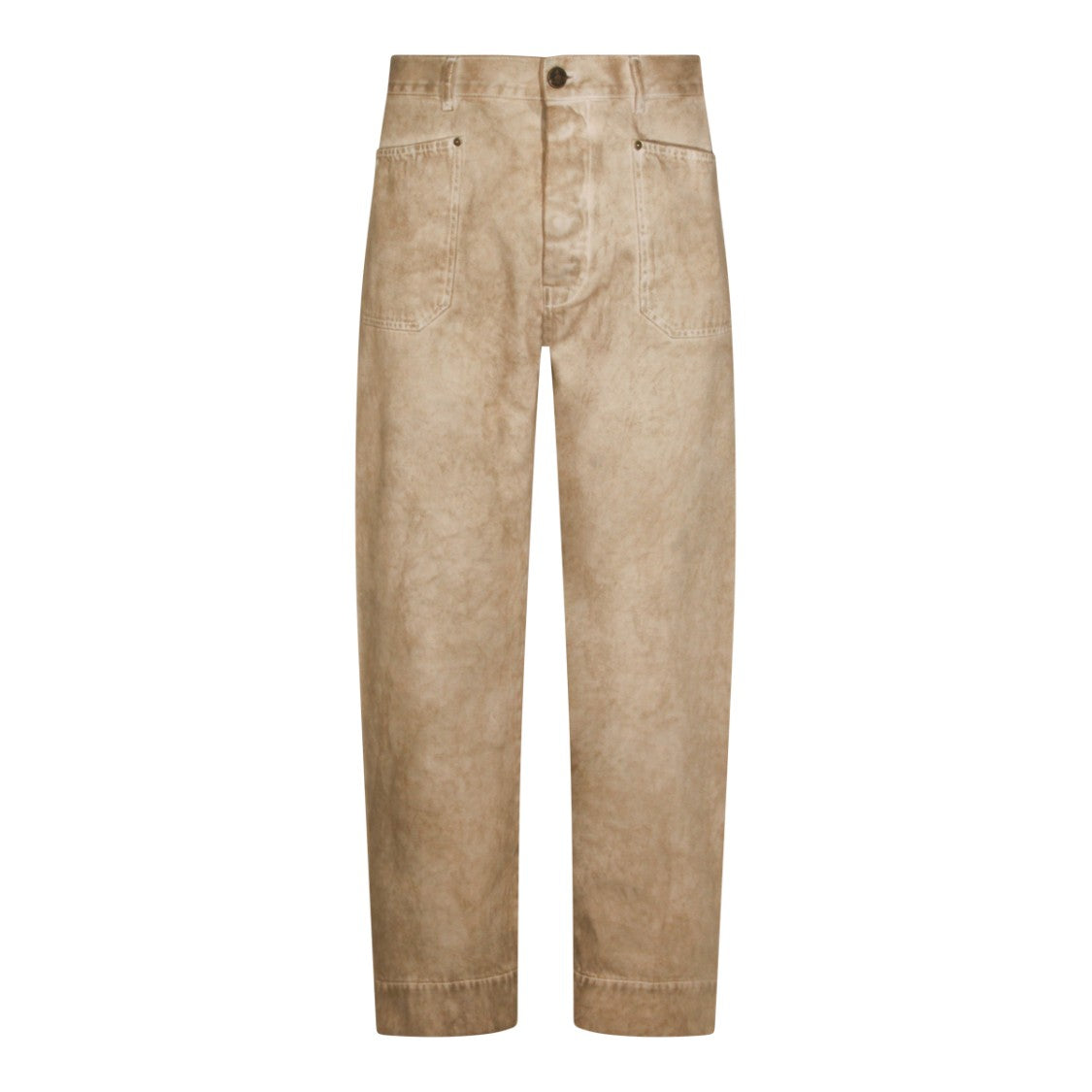Vivienne Westwood Beige Cotton Jeans With Classic Five-Pocket Design