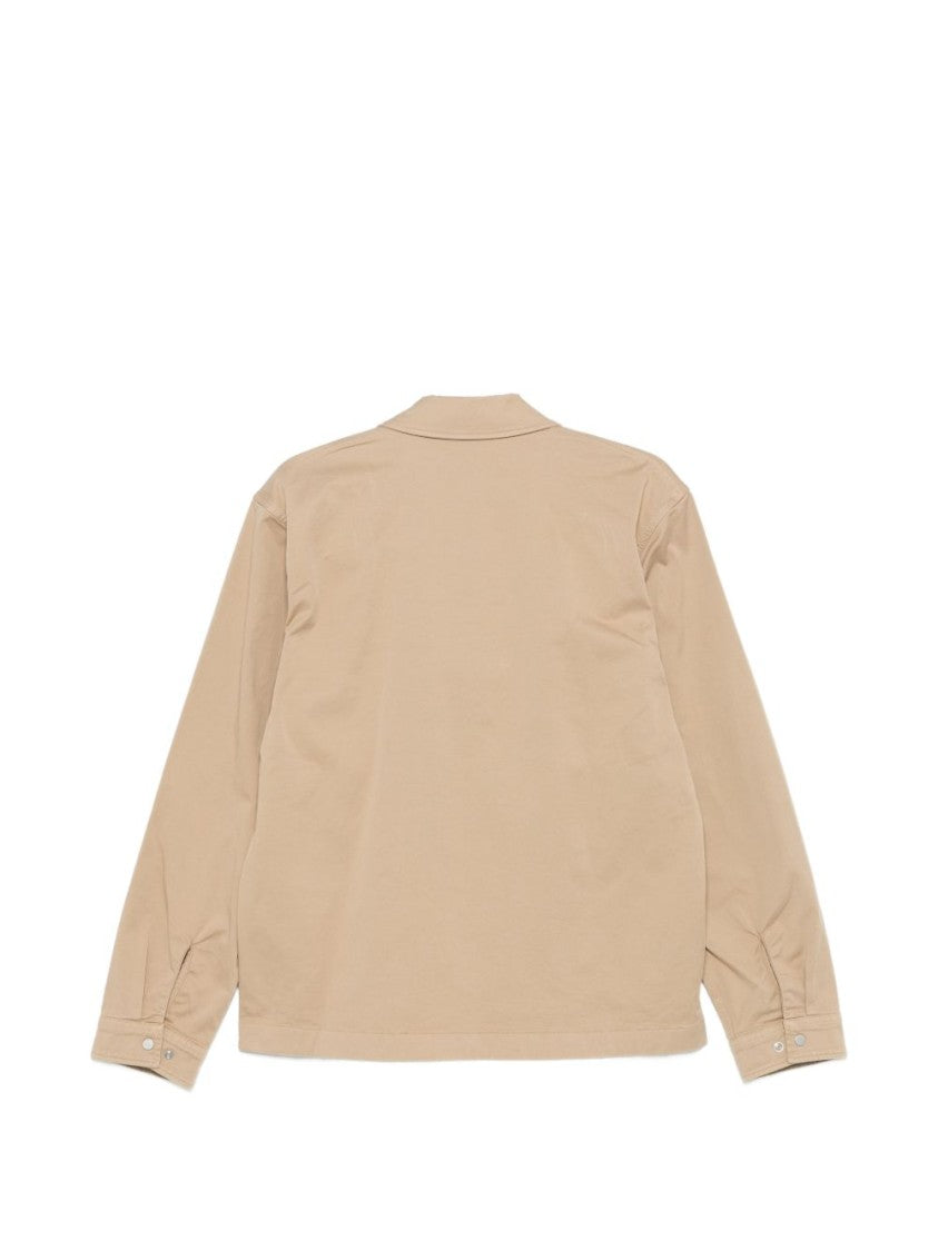 Woolrich Minimalist Zip-Up Classic Collar Jacket