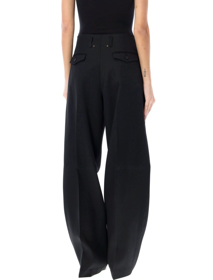 Golden Goose Wide-Leg Smoking Pants With Pleats