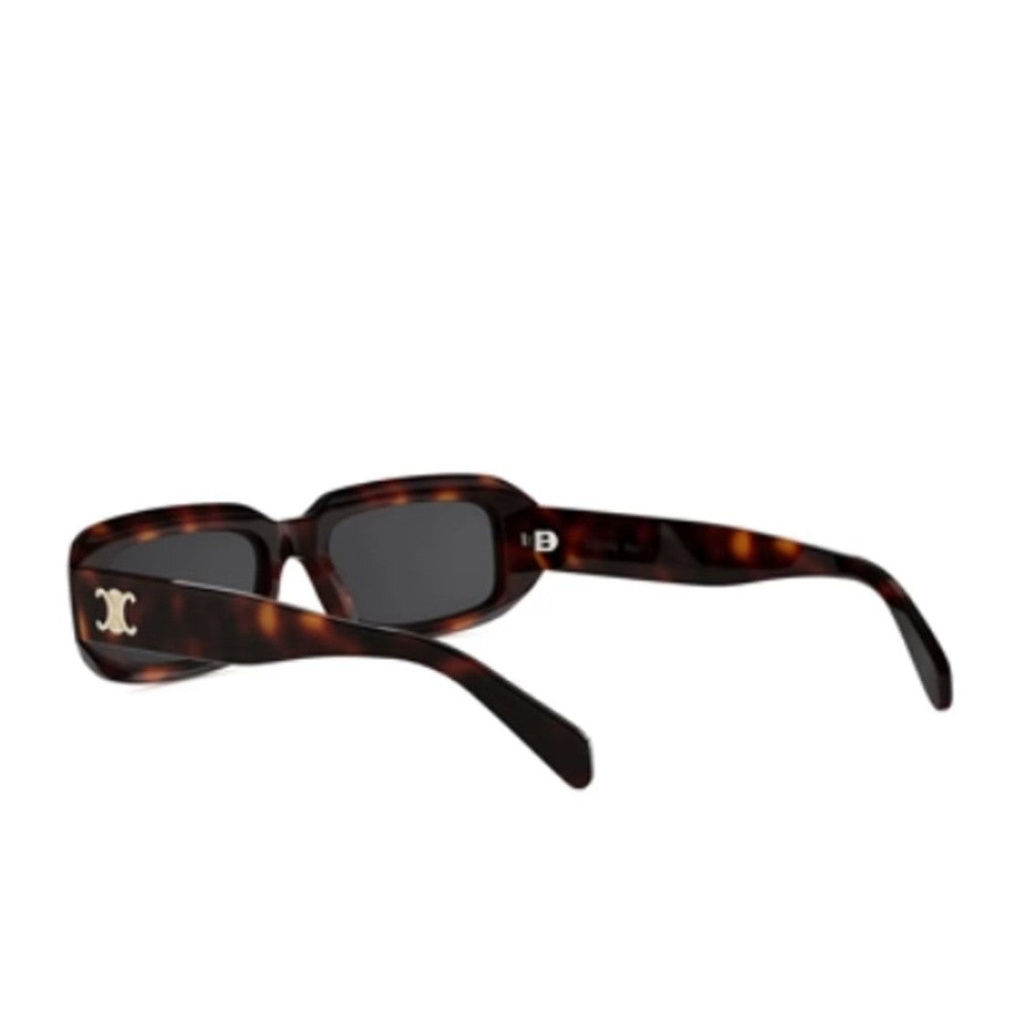 Celine Havana Triomphe Acetate Rectangular Sunglasses