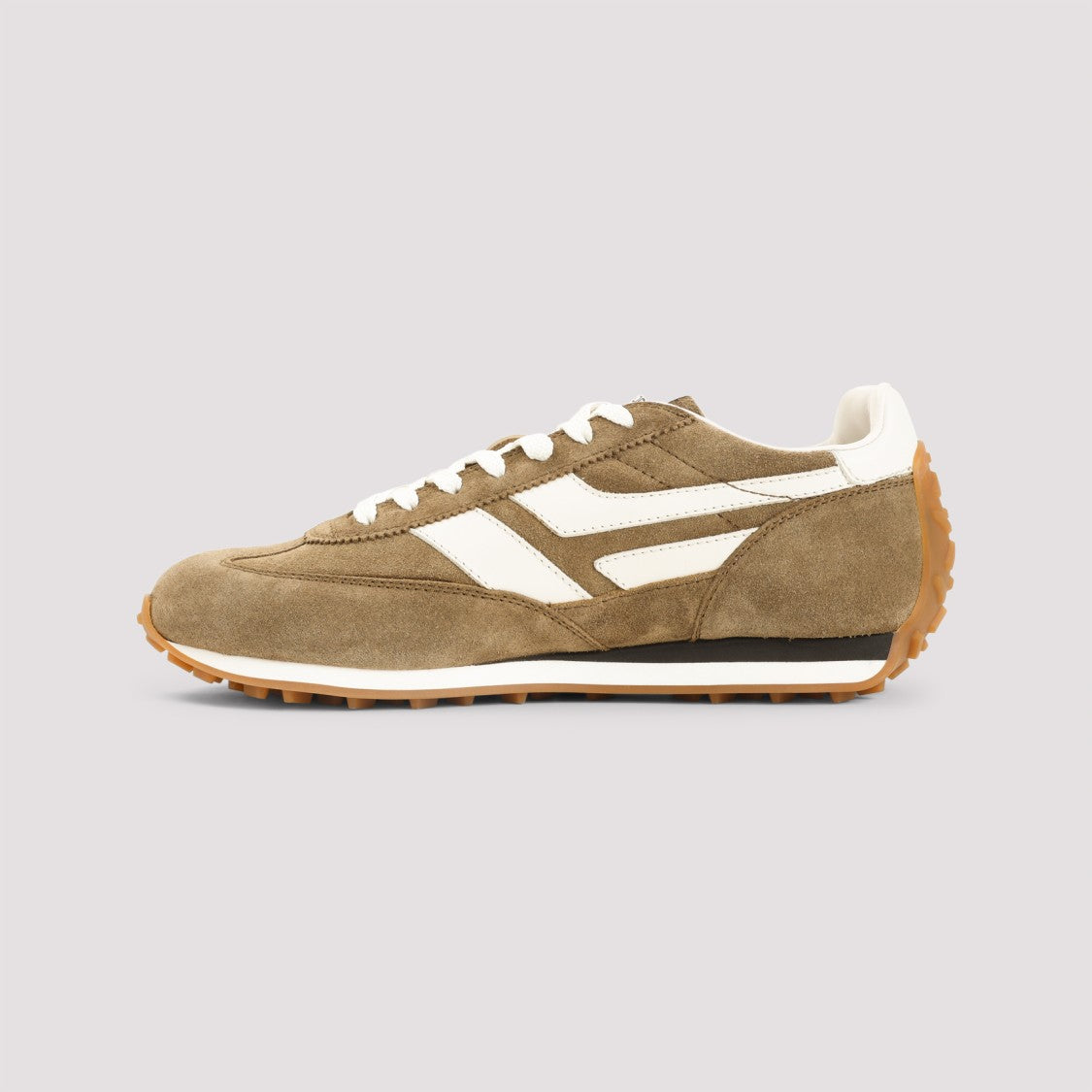 Tom Ford Brown Calf Leather Sneakers