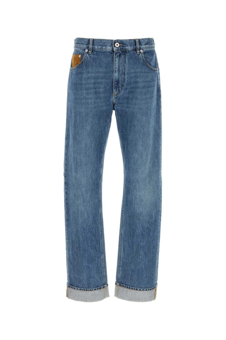 Bottega Veneta Medium Blue Straight-Leg Denim Jeans