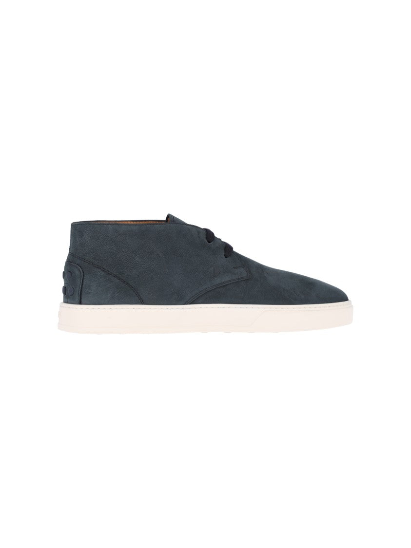 Tod's Blue Suede Low-Top Sneakers