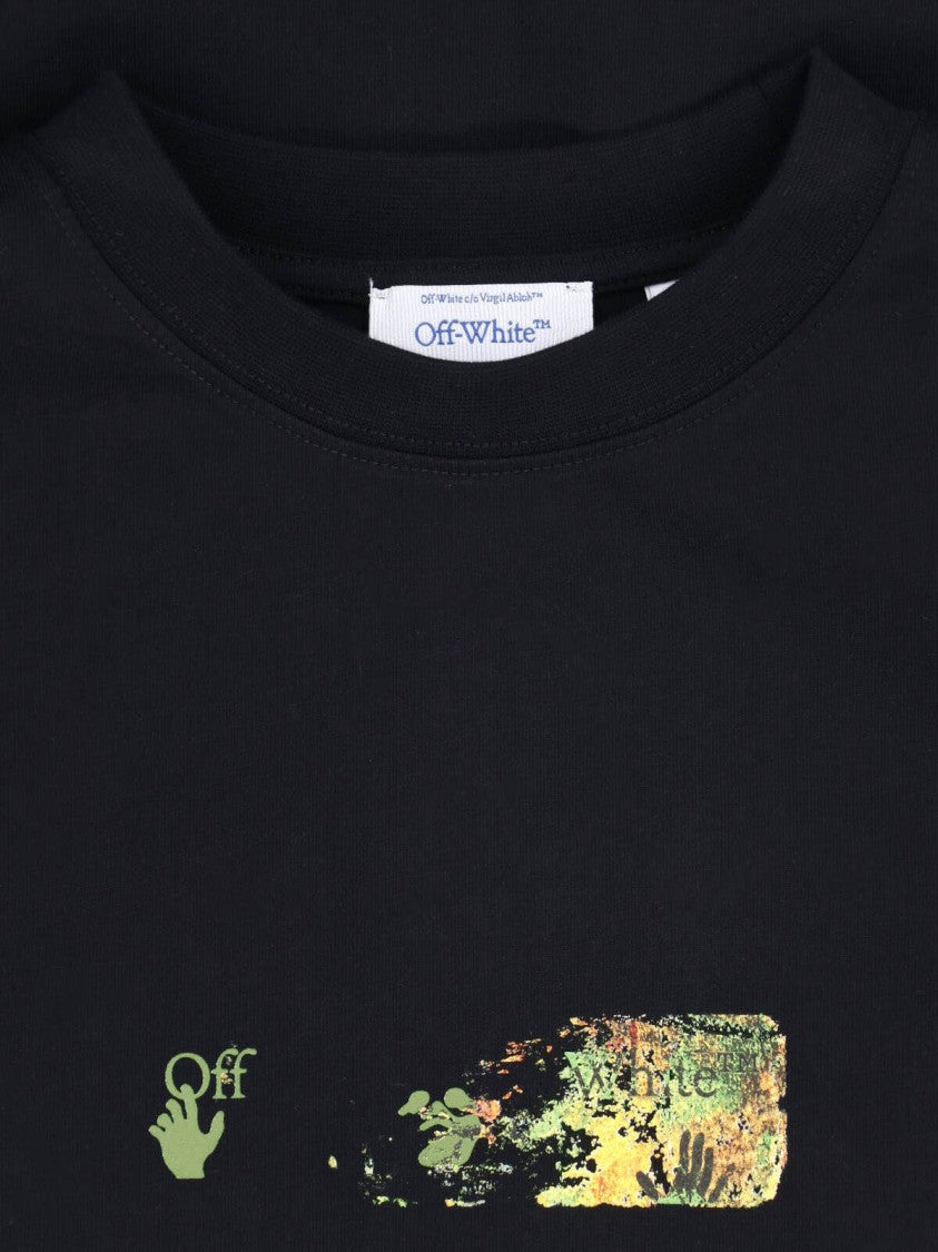 Off-White Black Spices Arrow Skate Cotton Printed T-Shirt