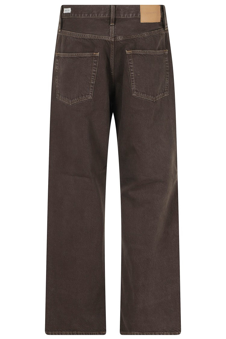 Sunflower Brown Loose-Fit Straight-Leg Cotton Jeans