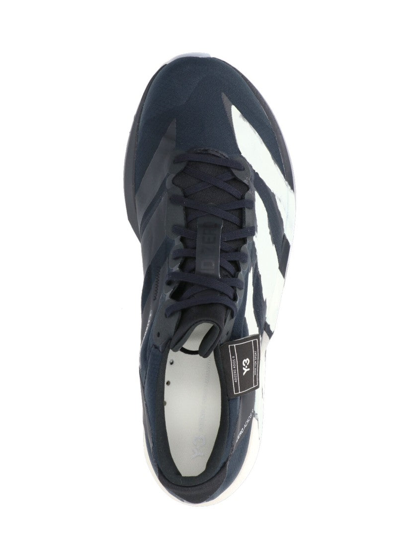 Y-3 Round Toe Sneakers With Iconic Contrast Stripes