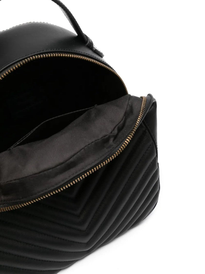 Pinko Love Chevron Leather Backpack