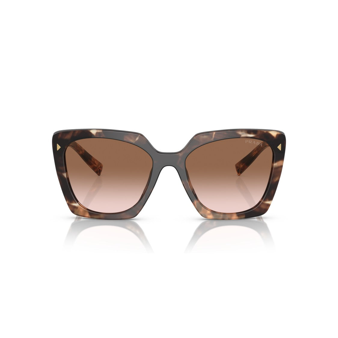 Prada 0Pr 23Zs Oversized Square Frame Tortoiseshell Sunglasses